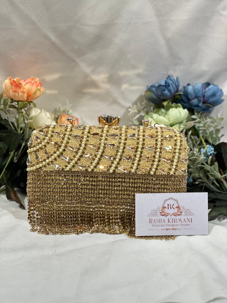 Luxury Embellished Bridal Clutch Bags for Women | Wedding Party Potli & Crystal Evening Clutch Collection